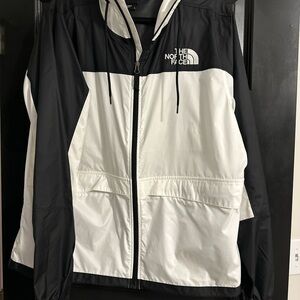 The North Face Men's Black and White Windbreaker